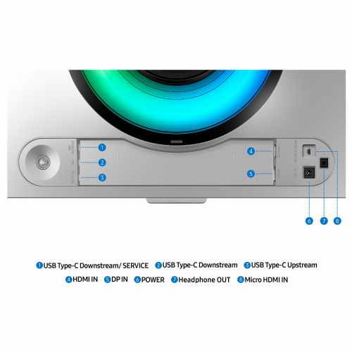 Monitor Samsung S49DG934SU G93SD 124,5 cm (49"), 5120 x 1440 (5K UHD), OLED, 250 cd/m2, 0,03ms, 32:9, HDMI