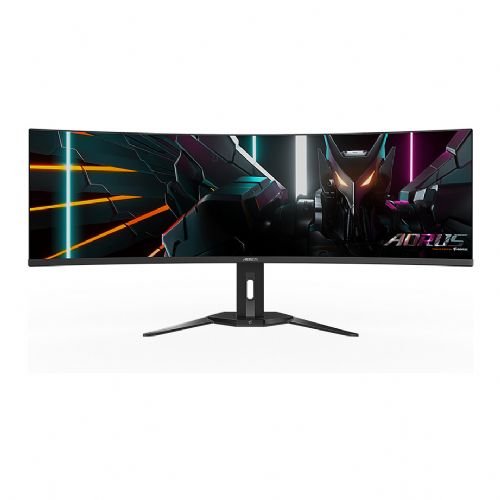 Monitor Gigabyte Monitor Aorus CO49DQ 124,5 cm (49"), 5120x1440 (WQHD), HDR400 TrueBlack 0,03ms 144Hz 2xHDMI DP USB-C zvočnik črn