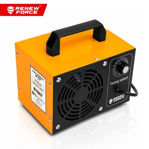 Ozone generator RENEW FORCE 140 W, 60 g/h, air flow 200 m³/h, 4 ceramic plates, 60 minute timer, yellow