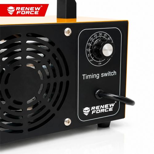 Ozone generator RENEW FORCE 140 W, 60 g/h, air flow 200 m³/h, 4 ceramic plates, 60 minute timer, yellow