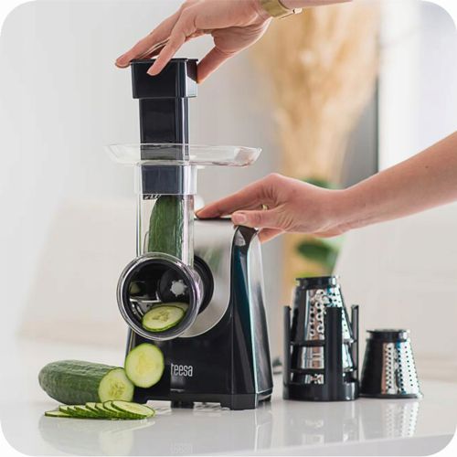 Stainless steel electric vegetable cutter and grater 150W