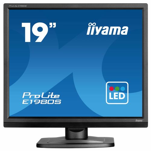 Monitor Iiyama ProLite E1980S, 48,3 cm (19"), 1280 x 1024, 5:4, TN, 250 cd/m2, 3ms, črna