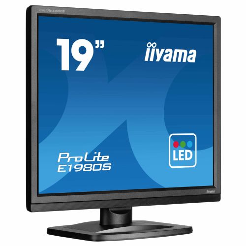Monitor Iiyama ProLite E1980S, 48,3 cm (19"), 1280 x 1024, 5:4, TN, 250 cd/m2, 3ms, črna