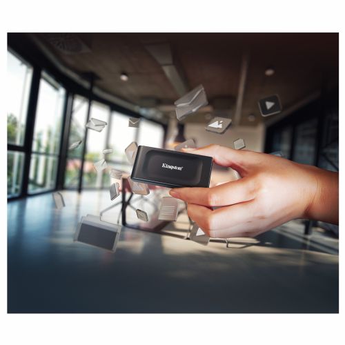 Zunanji SSD disk 1TB Kingston XS1000 USB 3.2 Gen2 črna