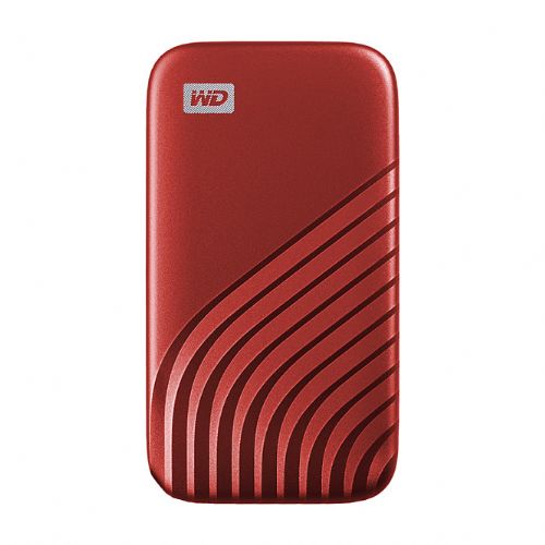 Zunanji SSD disk Western Digital MyPassport 1TB NVMe USB 3.2 Gen2 1050MB/s rdeč