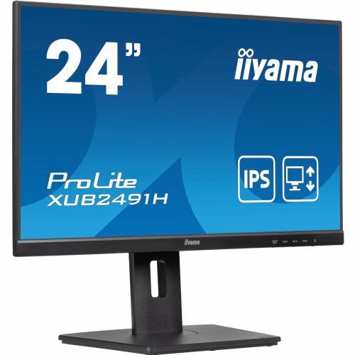 Monitor Iiyama XUB2491H Prolite, 60,5 cm (23,8"), 1920 x1080, FHD, 16:9, IPS, 300 cd/m2, 0,5 ms, črna