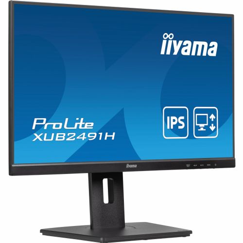 Monitor Iiyama XUB2491H Prolite, 60,5 cm (23,8"), 1920 x1080, FHD, 16:9, IPS, 300 cd/m2, 0,5 ms, črna