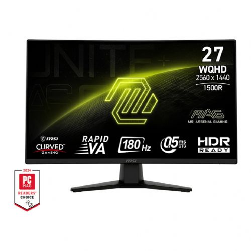 Monitor MSI MAG 274CQFDE GAMING Curve 68,6 cm (27"), 2560x1440 (QHD), VA, 300 cd/m2, 0,5, 180Hz HDMI