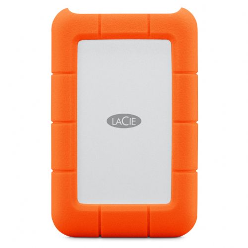 Zunanji HDD disk LaCie Rugged Mini 5TB, USB 3.2, 130 MB/s, odporen na udarce, oranžen