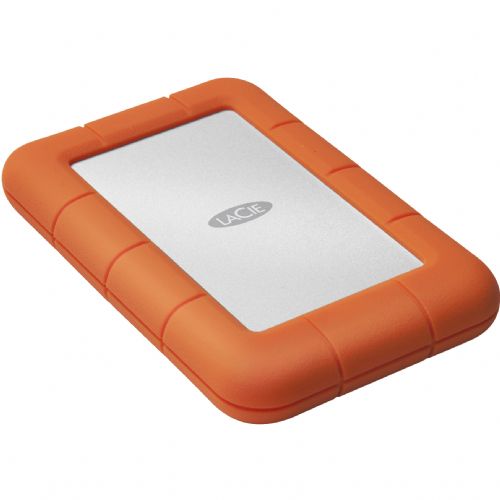 Zunanji HDD disk LaCie Rugged Mini 5TB, USB 3.2, 130 MB/s, odporen na udarce, oranžen