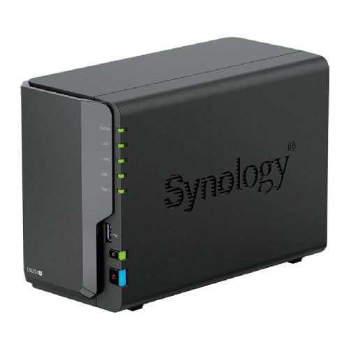 NAS system Synology DS224+ 2-bay, Intel Celeron, 2 GB DDR4, RAID support, black