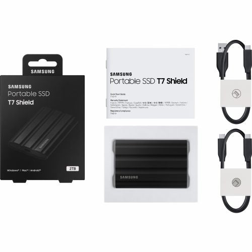 2TB Samsung prenosni T7 Shield USB 3.2 Gen2 Siva