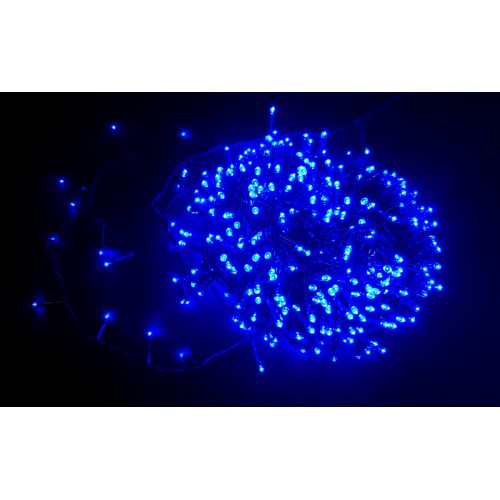 500 LED lights with memory controller, blue