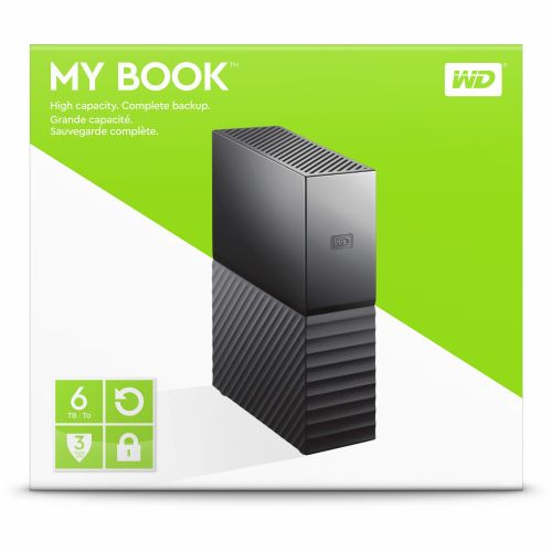 Zunanji trdi disk WD My Book, 3,5", 6 TB, USB 3.0, črn