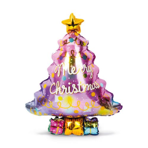 3D Christmas balloon - aluminum foil - Christmas tree - 58 x 83 cm