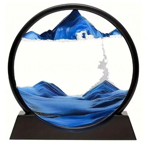 3D tabletop glass sand painting 18cm MIX