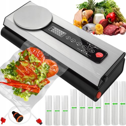 Vacuum sealing and weighing machine Ruhhy + 9 rolls of foil