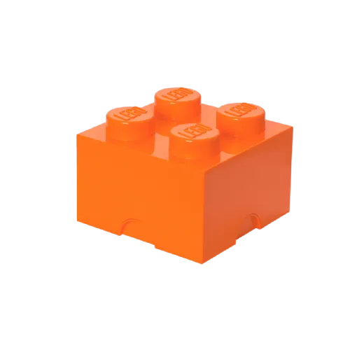 Lego®: Škatla za shranjevanje z gradnikom 4 - Oranžna (40031760)