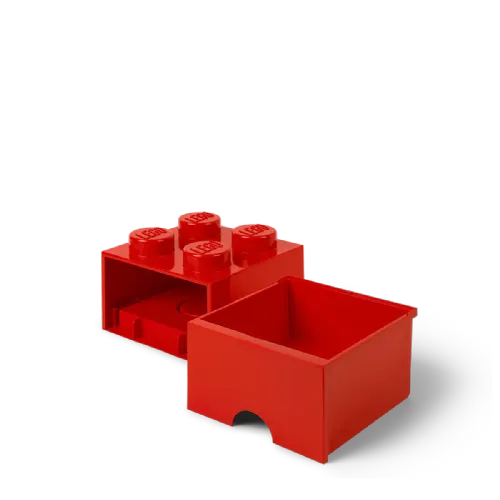 Lego®: Škatla za shranjevanje z gradnikom 4 - Rdeča (40051730)