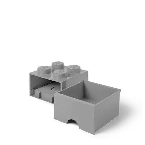 Lego®: Škatla za shranjevanje z gradnikom 4 - Siva (40051740)
