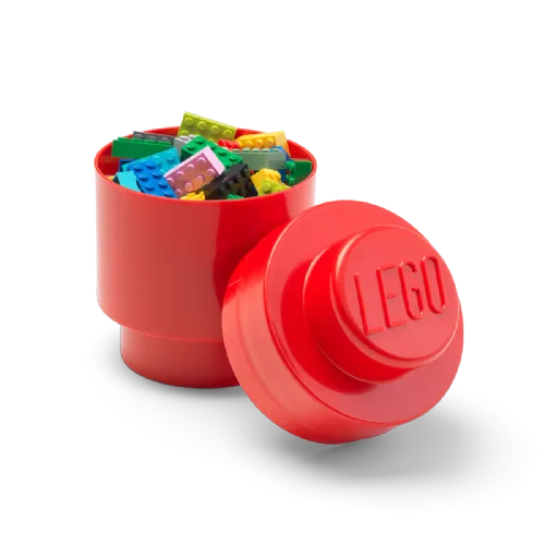 Lego®: Škatla za shranjevanje (okrogla) - Rdeča (40301730)