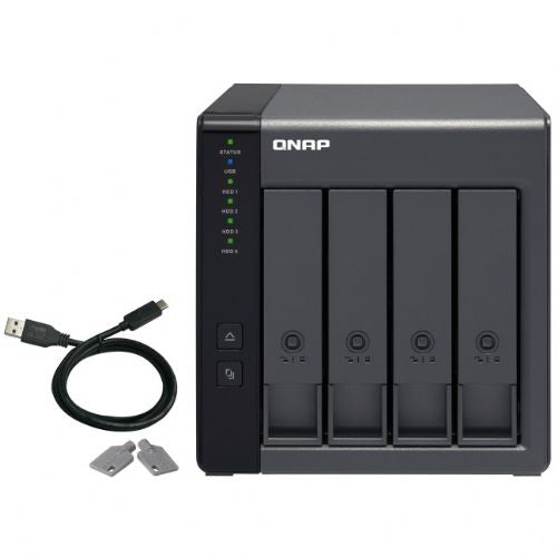 NAS sistem Qnap TR-004 4 ležišča, 2,5/3,5", RAID 0/1/5/10/JBOD, SATA II, USB Type-C