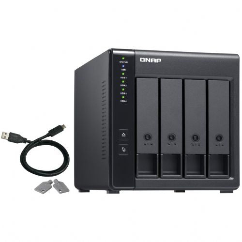 NAS sistem Qnap TR-004 4 ležišča, 2,5/3,5", RAID 0/1/5/10/JBOD, SATA II, USB Type-C