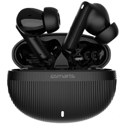 Slušalke 4Smarts SkyBuds Pro ANC črne, brezžične, aktivno odpravljanje šumov, Bluetooth 5.4, do 20h avtonomije
