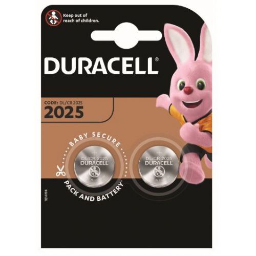 Duracell 2025 special button cell battery, 2 pieces