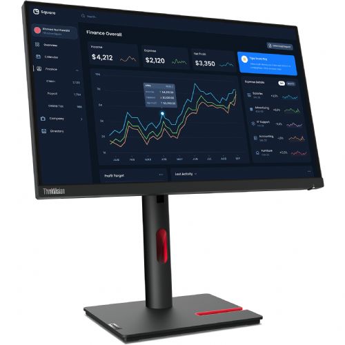 Monitor Lenovo ThinkVision T22i-30 54,6 cm (21,5"), 1920x1080 (FHD), IPS, 250cd/m2, 16:9 60Hz 4ms HDMI VGA DP USB Pivot Black