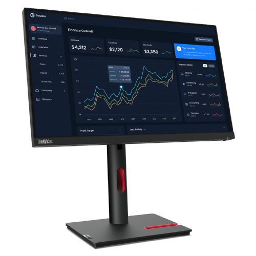 Monitor Lenovo ThinkVision T22i-30 54,6 cm (21,5"), 1920x1080 (FHD), IPS, 250cd/m2, 16:9 60Hz 4ms HDMI VGA DP USB Pivot Black