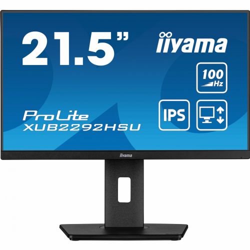 Monitor Iiyama ProLite XUB2292HSU-B6 54,6 cm (21,5"), 1920x1080 (FHD), IPS, 250cd/m2, 16:9 0,4ms 100Hz HDMI DP USB zvočnik Pivot Black
