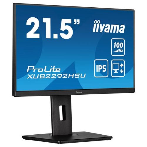 Monitor Iiyama ProLite XUB2292HSU-B6 54,6 cm (21,5"), 1920x1080 (FHD), IPS, 250cd/m2, 16:9 0,4ms 100Hz HDMI DP USB zvočnik Pivot Black