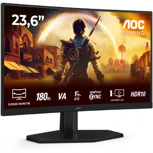 Monitor AOC C24G42E 59,9 cm (23,6"), VA, 250 cd/m2, 0,5ms, 16:09 ukrivljen HDMI+DP črn