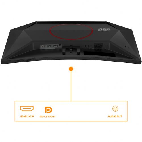 Monitor AOC C24G42E 59,9 cm (23,6"), VA, 250 cd/m2, 0,5ms, 16:09 ukrivljen HDMI+DP črn