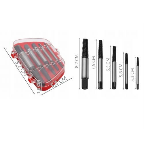 5-piece damaged screw remover 1
