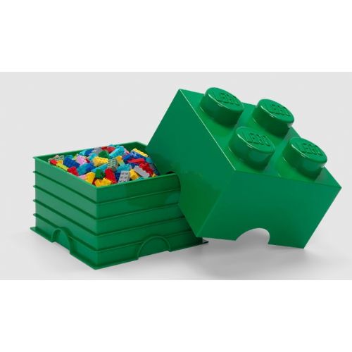 Škatla za shranjevanje Lego®, z gradnikom 4, zelena (40031734)