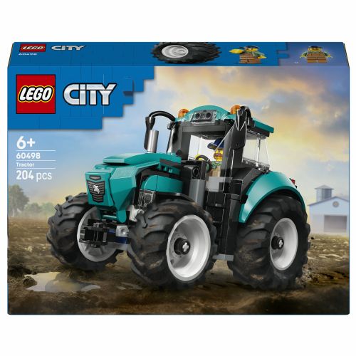 Kocke LEGO City 60498 Mestni traktor, 204 kosov, minifigura, kmetijsko vozilo