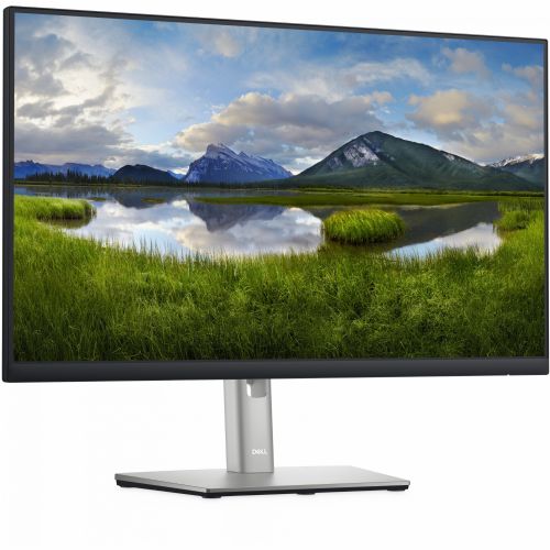 Monitor Dell P2422H, 60,5 cm (23,8''), 1920 x 1080, 16 : 9, 5 ms, 250 cd/m2, IPS, DisplayPort, VGA, HDMI, 4 x USB 3.2, VESA, Lift, srebrn