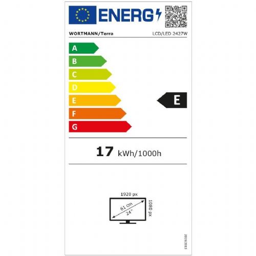 Monitor TERRA 2427W V2 60,5 cm (23,8"), 1920x1080 (FHD), 16:9 FHD VA 5ms 100Hz HDMI DP USB-C Vesa Črna