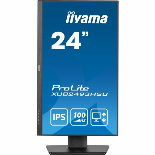 Monitorji Iiyama ProLite XUB2493HSU-B6 60,45 cm (23,8"), 1920x1080, 16:9 FHD IPS 100Hz 1ms HDMI DP Pivot Vesa Speaker Black