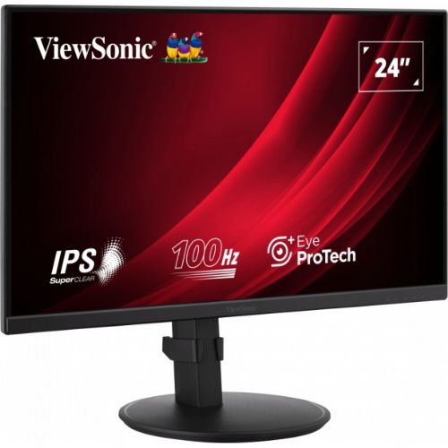 Monitor ViewSonic VG2408A-MHD 60,45 cm (23,8"), 1920x1080 (FHD), IPS, 250cd/m2, 16:9, 5ms, 100Hz, HDMI VGA DP zvočnik Pivot Black