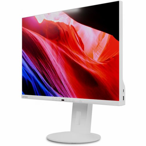 Monitor Lenovo C24d-20 61 cm (24"), 1920x1200 (WUXGA), IPS, 300 cd/m2, 16:10 WUXGA IPS 5ms 60Hz HDMI DVI VGA zvočnik bel