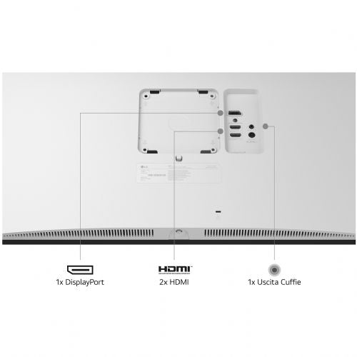Monitor LG 27US550-W UltraFine 68,58 cm (27,0"), 3840x2160 (4K UHD), IPS 5ms 60Hz HDR10 2xHDMI DP Pivot Bela