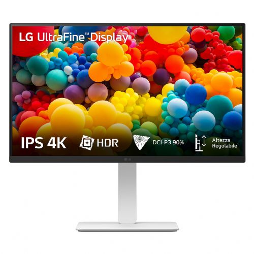 Monitor LG 27US550-W UltraFine 68,58 cm (27,0"), 3840x2160 (4K UHD), IPS 5ms 60Hz HDR10 2xHDMI DP Pivot Bela
