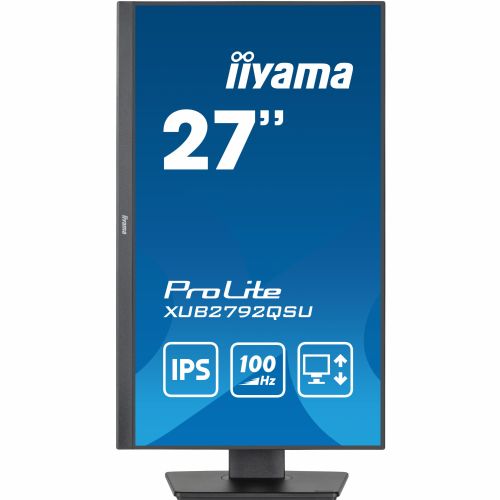 Monitor IIYAMA ProLite XUB2792QSU-B6 68,5cm (27"), 250cd/m2, 0,4ms, WQHD IPS LED LCD HDMI/DP zvočnik