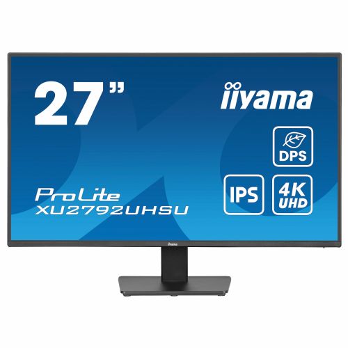 Monitor Iiyama ProLite XU2792UHSU-B6 68,6 cm (27"), 3840x2160 (4K UHD) 16:9 4K UHD IPS 4ms 60Hz HDMI DP USB zvočnik črn
