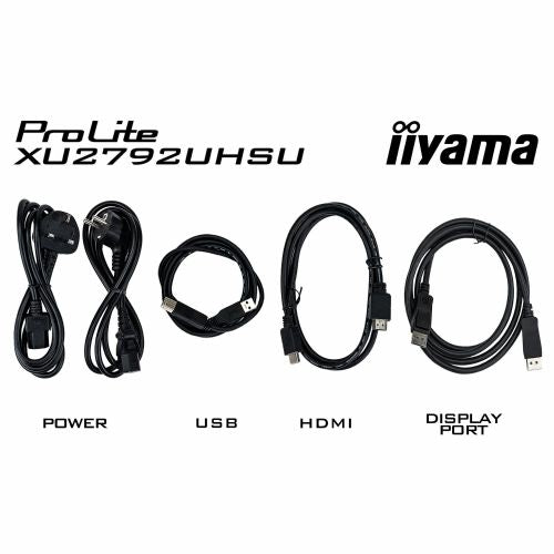 Monitor Iiyama ProLite XU2792UHSU-B6 68,6 cm (27"), 3840x2160 (4K UHD) 16:9 4K UHD IPS 4ms 60Hz HDMI DP USB zvočnik črn