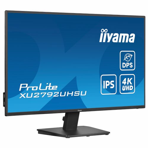 Monitor Iiyama ProLite XU2792UHSU-B6 68,6 cm (27"), 3840x2160 (4K UHD) 16:9 4K UHD IPS 4ms 60Hz HDMI DP USB zvočnik črn