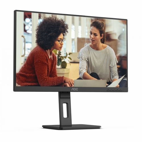 Monitor AOC 27E3QAF 68,58 cm (27"), 1920x1080 (FHD), IPS, 250cd/m2, 16:9 FHD IPS 4ms 75Hz HDMI VGA DP zvočnik Pivot Black